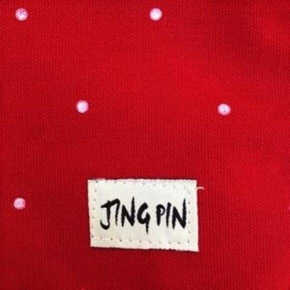 Jing Pin Crossbody Polkadot Purse Bag Red - Picture 2 of 6